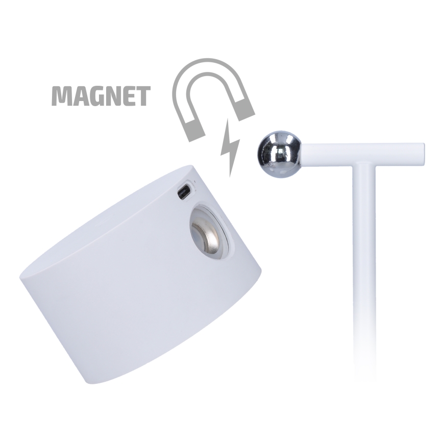 LED Hämardatav puutetundlik laetav lamp 3-ühes LED/4W/2000 mAh 3000/4000/6500K valge