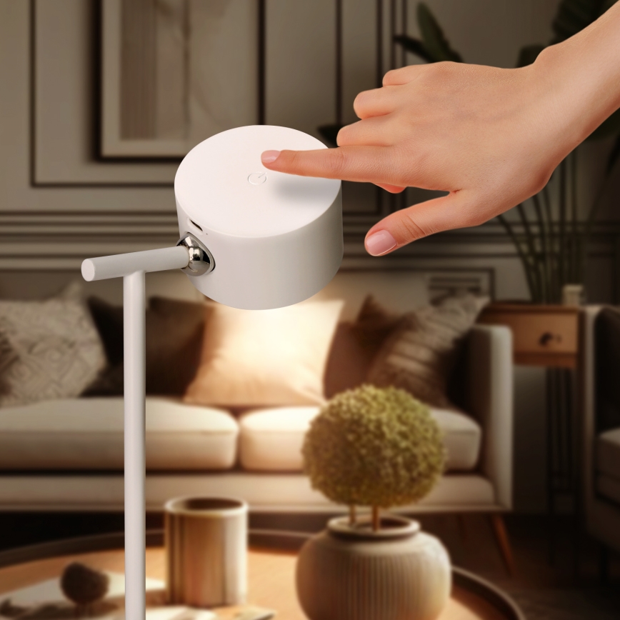 LED reguleeritav puutetundlik laetav lamp 3-ühes LED/4W/2000 mAh 3000/4000/6500K valge