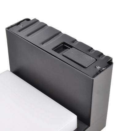 LED Päikesepaneeliga seinavalgusti liikumis- ja hämarusanduriga PALERMO LED/5W/2000 mAh IP54 must