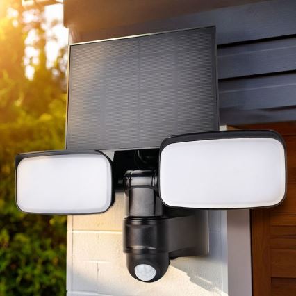 LED päikesereflektor anduriga LED/9W/3,7V 3600 mAh IP54