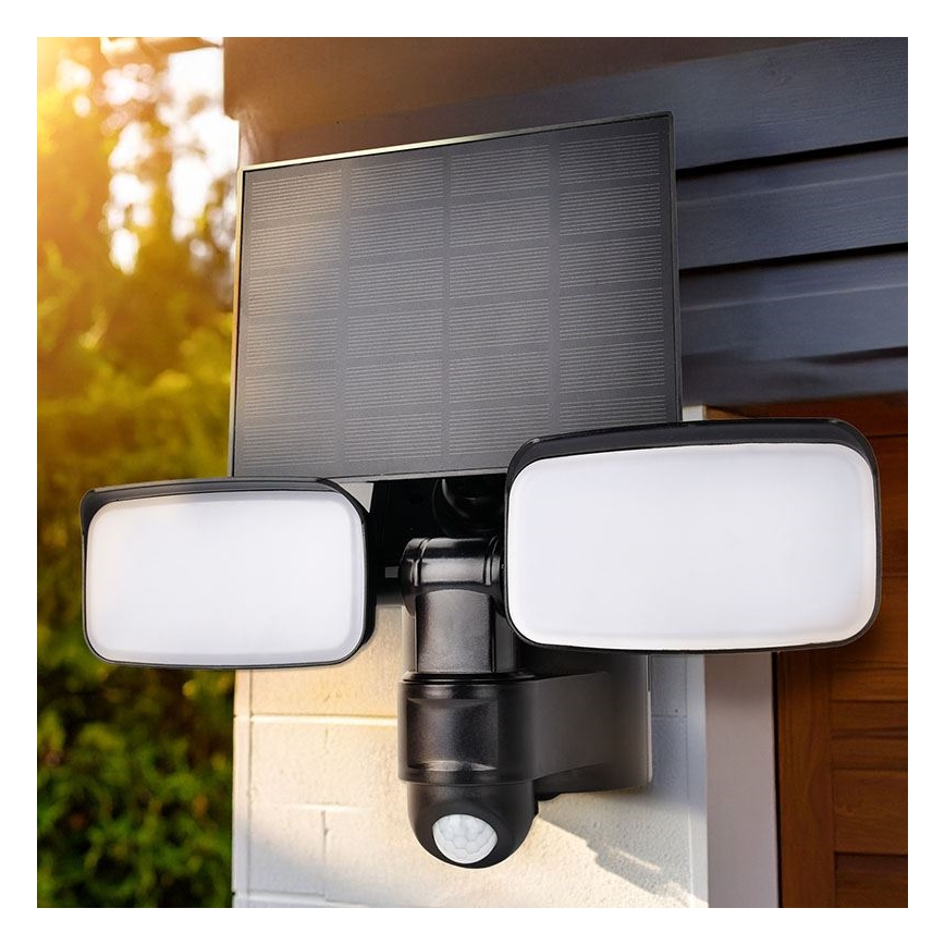 LED päikesereflektor anduriga LED/9W/3,7V 3600 mAh IP54