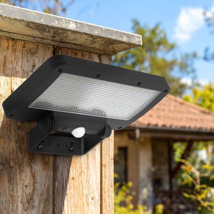 LED päikesereflektor anduriga LED/5W/3,7V 1500 mAh IP54