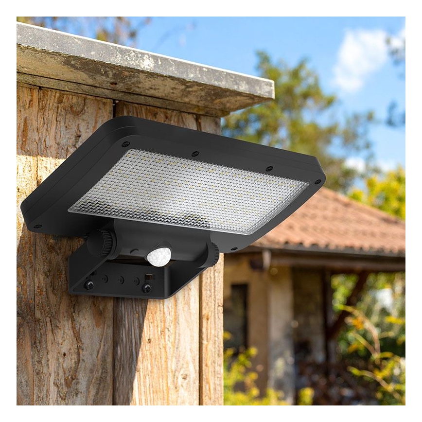 LED päikesereflektor anduriga LED/5W/3,7V 1500 mAh IP54