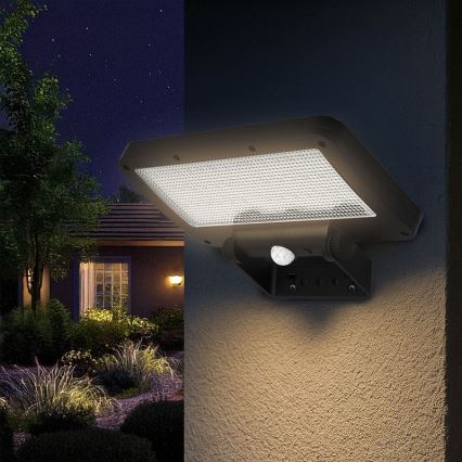 LED päikesereflektor anduriga LED/5W/3,7V 1500 mAh IP54