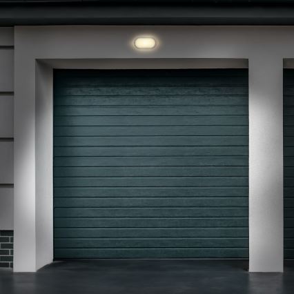 LED Väli seinavalgusti LED/13W/230V 4000K IP54 hall ovaalne
