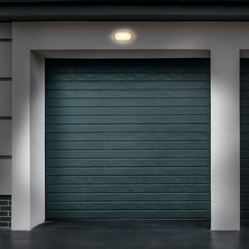 LED Väli seinavalgusti LED/13W/230V 4000K IP54 hall ovaalne