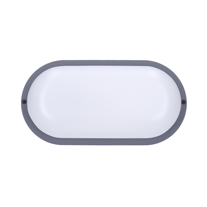 LED Väli seinavalgusti LED/13W/230V 4000K IP54 hall ovaalne