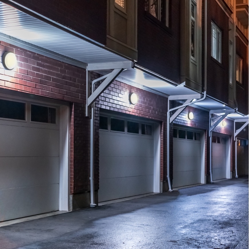 LED Väli seinavalgusti LED/13W/230V 4000K IP54 hall ümmargune