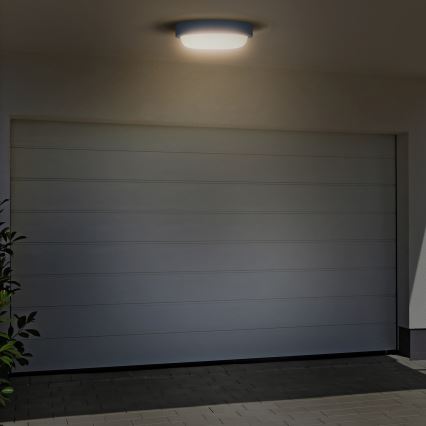 LED Väli seinavalgusti LED/13W/230V 4000K IP54 hall ümmargune