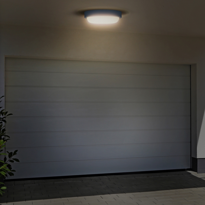 LED Väli seinavalgusti LED/13W/230V 4000K IP54 hall ümmargune