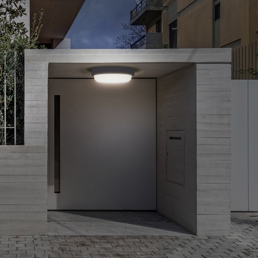 LED Väli seinavalgusti LED/13W/230V 4000K IP54 hall ümmargune