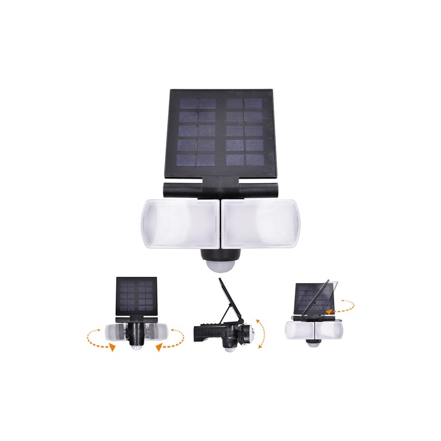 LED Prožektor päikesepaneeli ja anduriga 2000mAh LED/8W/3,7V IP44