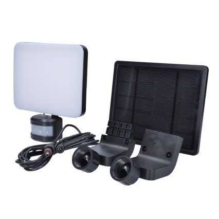 LED Päikesepaneeliga prožektor koos liikumisanduriga LED/11W/3,7V 4400mAh 3000K/4000K/6500K IP54