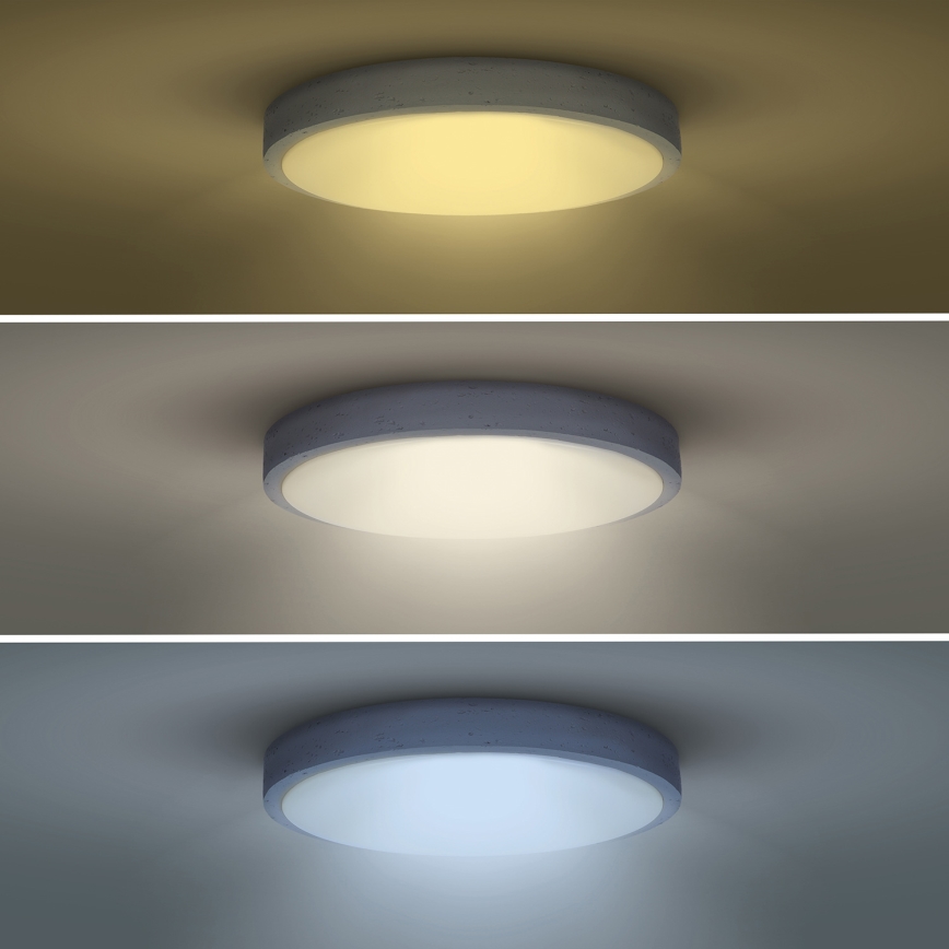 LED Hämardatav laevalgusti GREY LED/60W/230V 3000-6500K hall d. 49 cm + kaugjuhtimispult