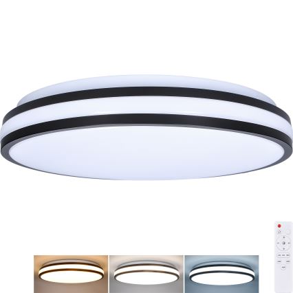 LED Hämardatav laevalgusti LASKOS LED/48W/230V 3000-6500K must + kaugjuhtimispult