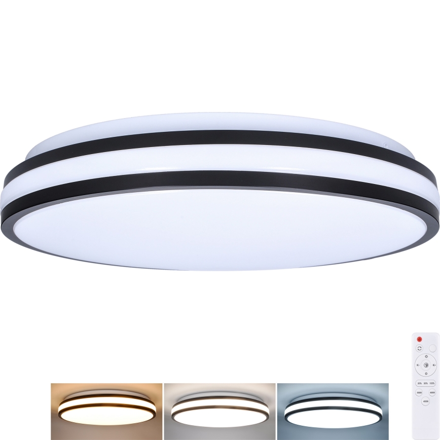 LED Hämardatav laevalgusti LASKOS LED/48W/230V 3000-6500K must + kaugjuhtimispult