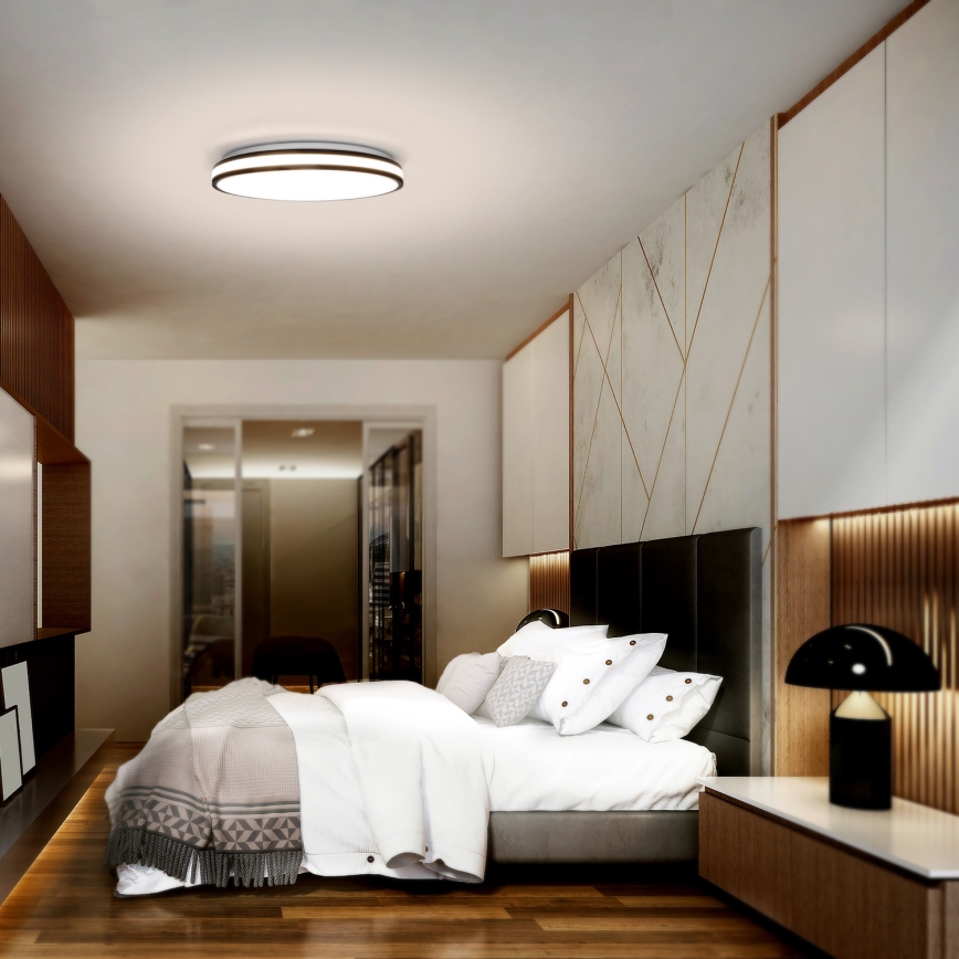 LED Hämardatav laevalgusti LASKOS LED/48W/230V 3000-6500K must + kaugjuhtimispult