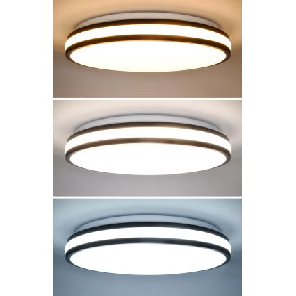 LED Hämardatav laevalgusti LASKOS LED/48W/230V 3000-6500K must + kaugjuhtimispult