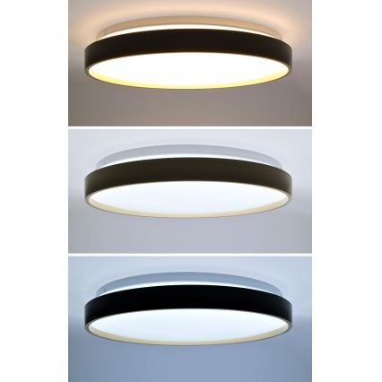 LED Hämardatav laevalgusti CALA LED/48W/230V 3000-6500K must/kuldne + kaugjuhtimispult
