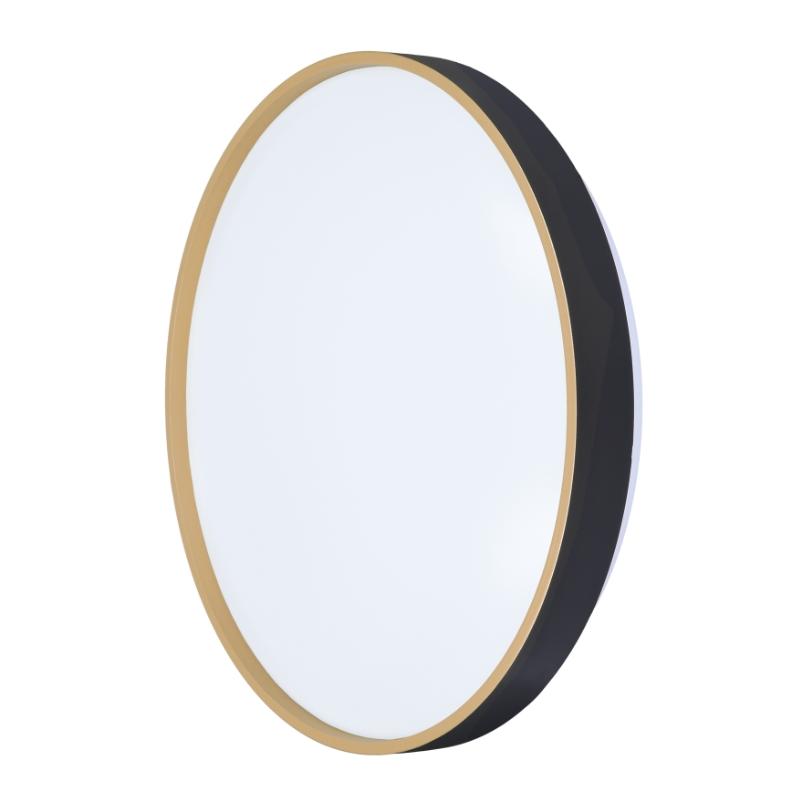 LED Hämardatav laevalgusti CALA LED/48W/230V 3000-6500K must/kuldne + kaugjuhtimispult