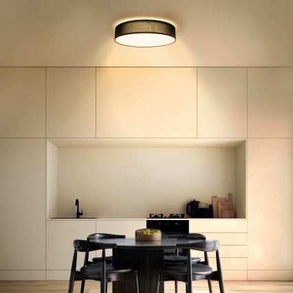 LED Hämardatav laevalgusti PENLEY LED/48W/230V 3000-6500K d. 40 cm must + kaugjuhtimispult