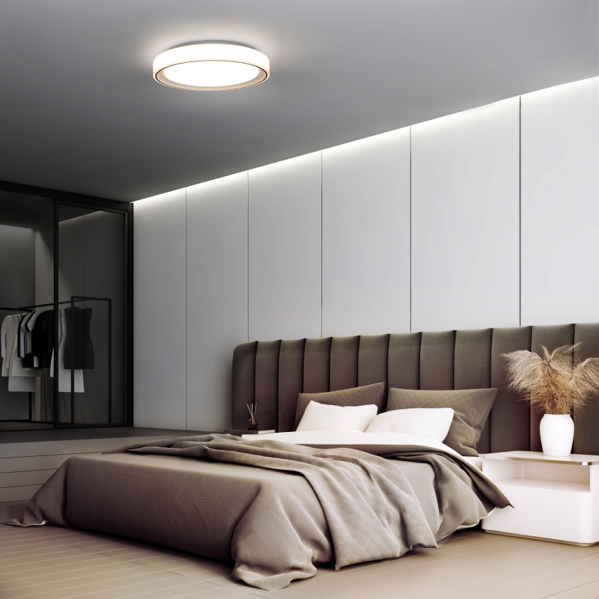 RGB LED Hämardatav laevalgusti FLOCO LED/30W/230V 3000-6500K + RGB/6W d. 40cm + kaugjuhtimispult