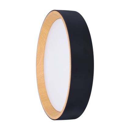LED Hämardatav laevalgusti LARIOS LED/48W/230V 3000-6500K d. 39 cm must + kaugjuhtimispult