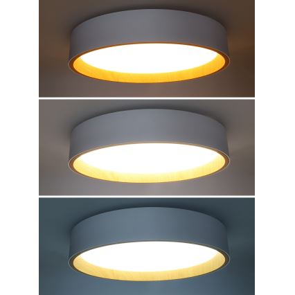 LED Hämardatav laevalgusti LARIOS LED/48W/230V 3000-6500K d. 39 cm valge + kaugjuhtimispult
