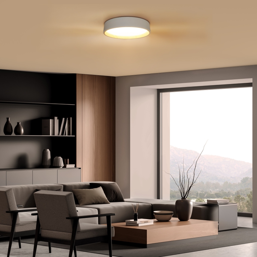 LED Hämardatav laevalgusti LARIOS LED/48W/230V 3000-6500K d. 39 cm valge + kaugjuhtimispult