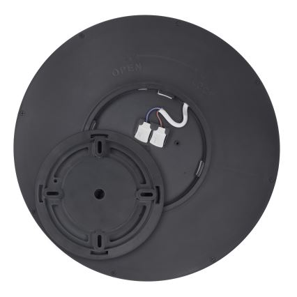 LED Hämardatav laevalgusti ESTELA LED/36W/230V d. 30 cm must + kaugjuhtimispult