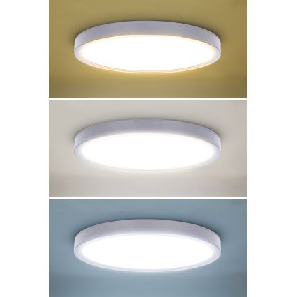 LED Hämardatav laevalgusti ESTELA LED/36W/230V d. 30 cm valge + kaugjuhtimispult
