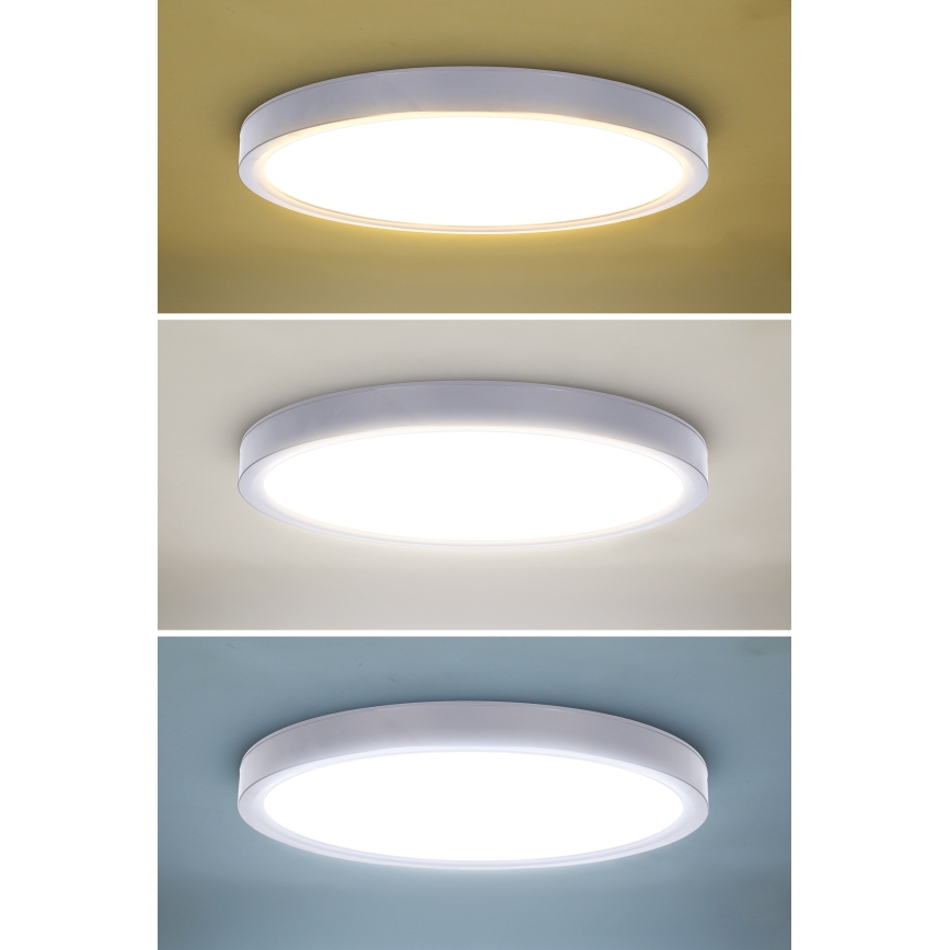 LED Hämardatav laevalgusti ESTELA LED/36W/230V d. 30 cm valge + kaugjuhtimispult