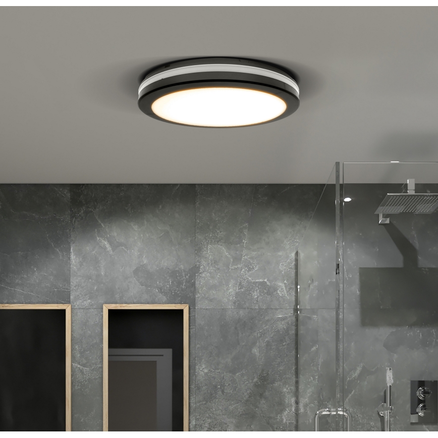 LED Hämardatav väli laevalgusti LED/36W/40W/44W/230V 3000/4000/6500K IP65 must