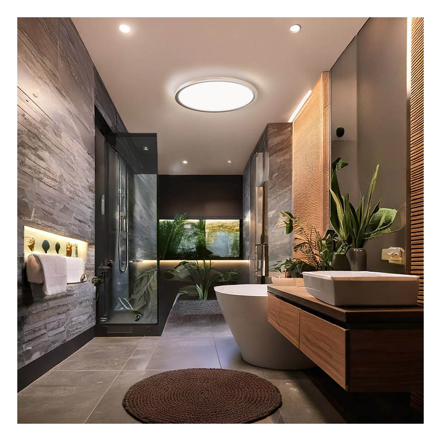 LED-vannitoa laevalgusti ACATE LED/24W/230V 3000/4000/6000K läbimõõt 29,3 cm IP54