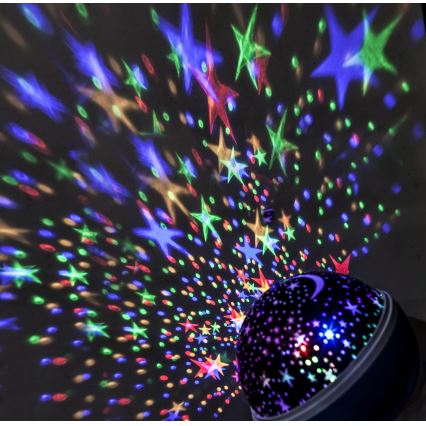 LED Jõuluteemaline projektor USB 4xAAA