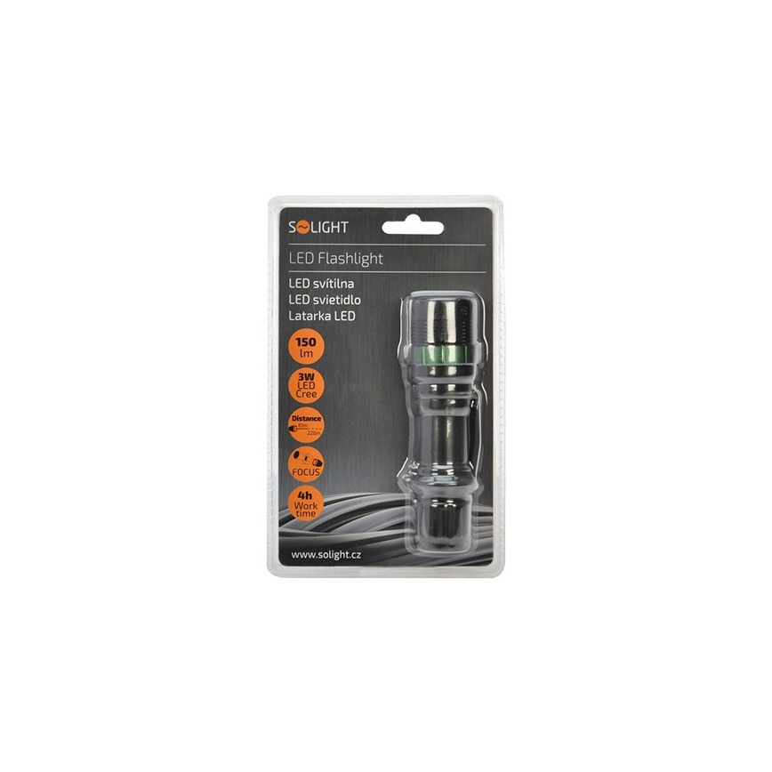 LED Taskulamp LED/3W/3xAAA