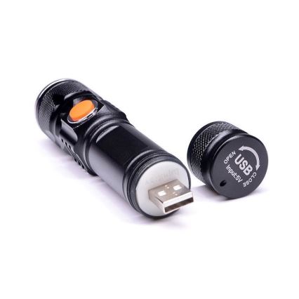 LED Laetav taskulamp USB LED/3W/3,7V IP44