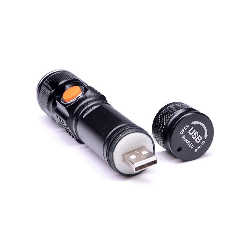 LED Laetav taskulamp USB LED/3W/3,7V IP44