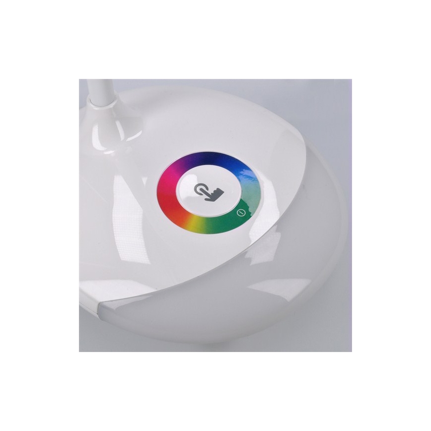 LED RGB Hämardatav taaslaetav laualamp LED/5W/5V 1800 mAh