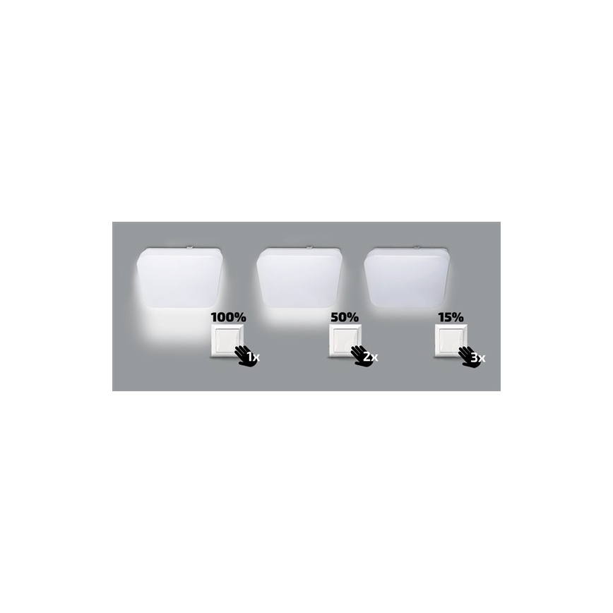Soligth WO729 - hämardatav LED laevalgusti LED/18W/230V 38x38 cm