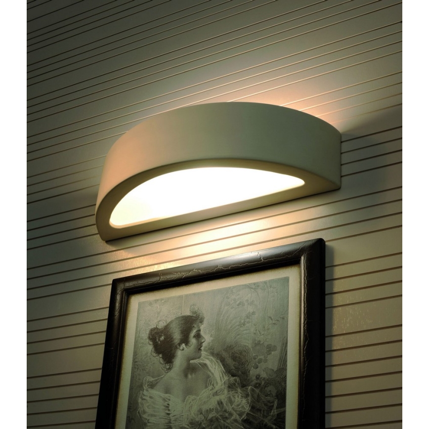 Seinavalgusti ATENA 1xE27/60W/230V 40,5 cm valge