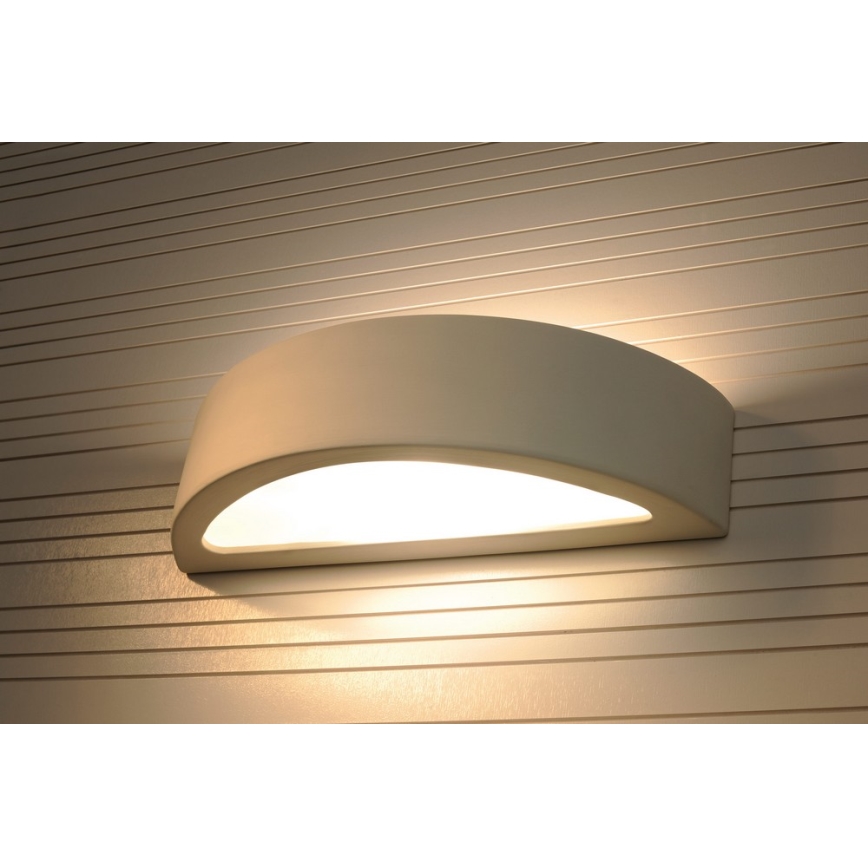Seinavalgusti ATENA 1xE27/60W/230V 40,5 cm valge