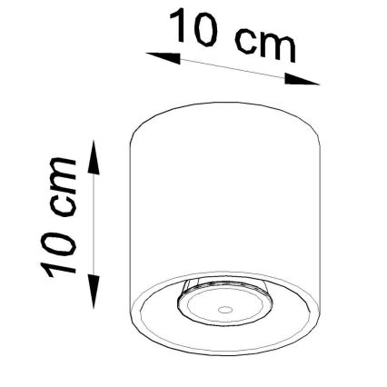 Kohtvalgusti ORBIS 1 1xGU10/10W/230V must