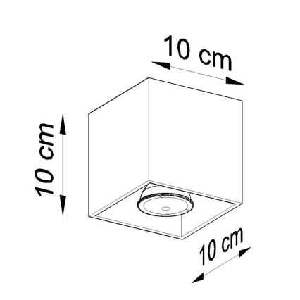 Sollux SL.0027 - Laevalgusti QUAD 1 1xGU10/40W/230V valge