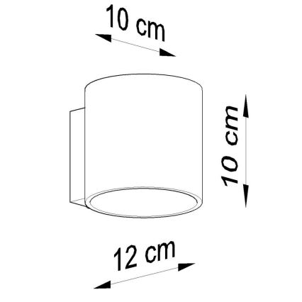 Kohtvalgusti seinale ORBIS 1 1xG9/40W/230V must