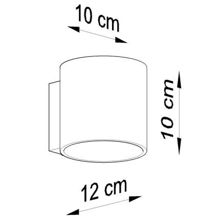 Kohtvalgusti seinale ORBIS 1 1xG9/40W/230V hall