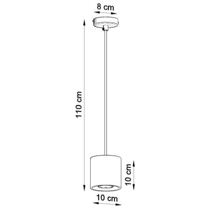 Sollux SL.0052 - Lühter ORBIS 1 1xGU10/40W/230V hall