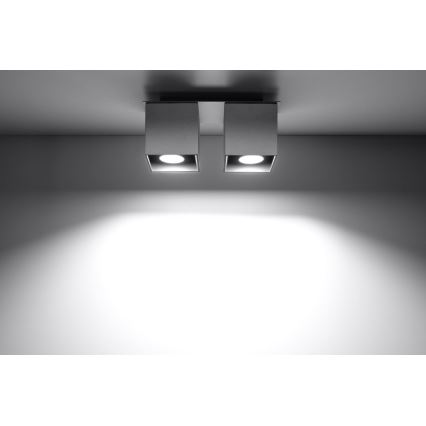 Kohtvalgusti QUAD 2 2xGU10/40W/230V hall