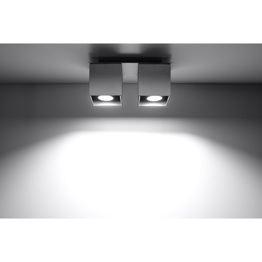 Kohtvalgusti QUAD 2 2xGU10/40W/230V hall