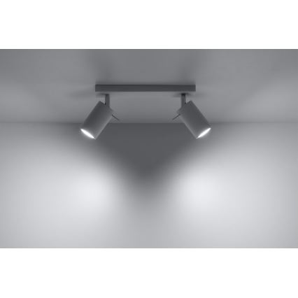 Kohtvalgusti RING 2 2xGU10/10W/230V valge